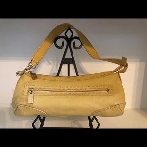 Sigrid Olsen All Leather Mustard Yellow Purse